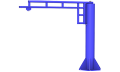 Gorbel - Model WSJ360 - Free Standing Enclosed Track Jib Crane
