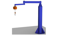 Gorbel - Model AJ360-F - Free Standing Articulating Jib Crane