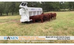 Hanen Automatic Solar Powered Cattle Feeder LSF-12 - Video