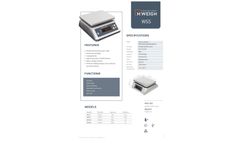 HiWeigh - Model WSS IP68 - Stainless Steel Waterproof Scale - Datasheet