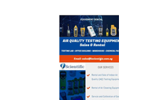 Air Quality Testing Equipment for Sale and Rental