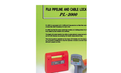 Fuji - Model PL-2000 - Metal Pipe and Cable Locator Brochure