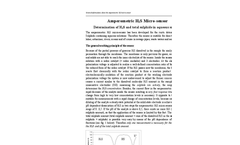 AMT - Model T - Galvanic Oxygen Micro-Sensor - Brochure