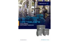 HPS Tribune E Drive Isolation Transformer - Brochure