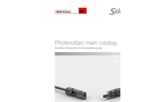 Model MC4-EvoAC - Panel-Receptacle Connectors Brochure