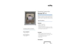 Model RF-4 - Residential Combiner Box - Datasheet
