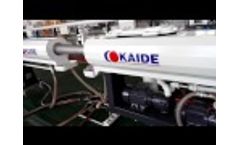 High speed 35m/min PERT pipe line Video