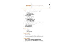 Generac - Model MLG8K - Diesel Generator Brochure