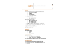Generac - Model MLG15M - Diesel Generator Brochure
