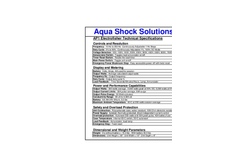 Aqua Shock - Model AP1 - Backpack Electrofisher Brochure