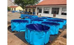 Space-Bladder - Collaspible Folding Durable Koi Fish Tank For Koi Fish Showing