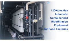 1200tons/day Automatic Containerized Ultrafiltration Equipment for Food Factories - Video