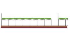 NGS - Greenhouse Mobile Recirculating Hydroponic System for Green Leaf