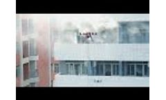 Fire Fighting Drone Put Out a Fire Testing a Apartment Video