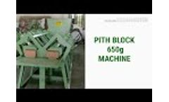 650 GMS Coir Pith Block Making Machine - Video