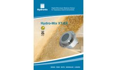 Hydro-Mix - Model XT-EX - Flush Mount Digital Microwave Moisture Sensor for Hazardous Locations (Dust) - Brochure