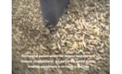 Measuring moisture in rice on a conveyor using a Hydronix Sensor - Video
