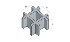 NA-ME - Model 38 x 38 x h38 - Composite (GFRP) Gratings