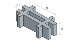 NA-ME - Model 25 x 50 x h38 - Composite (GFRP) Gratings