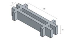 NA-ME - Model 19 x 100 x h25 - Composite (GFRP) Gratings
