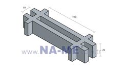 NA-ME - Model 19 x 100 x h25 - Composite (GFRP) Gratings