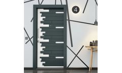 Ankara Royal Guard Series - Steel Door Anthracite Grey & White Lacquer / Anthracite Grey Lacquer