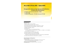 Charter Plastics - Model 2708 - Yellow - CTS & IPS - Copper Tube Size & Iron Pipe Size Gas Pipe Brochure