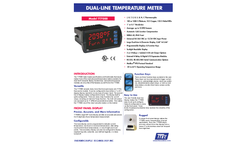 Model TT7000-6R0 - Dual-Line Temperature Meters - Datasheet