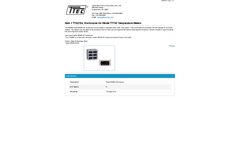 Model TTA2704 - Enclosures for Temperature Meters - Datasheet