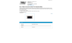 Model TTA2801 - Enclosures for Temperature Meters - Datasheet
