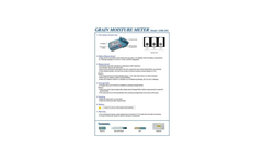 G-Won - Model GMK - 303 - Grain Moisture Meters Brochure