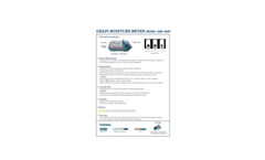G-Won - Model GMK - 303F - Grain Moisture Meters Brochure