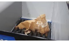Twin Shaft Shredder ESMOS - HDPE Recycling - Video