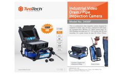 TvbTech - Model 3499F - Drain/Pipe Inspection Camera System with 20m/66ft - 40m/130ft Cable - Brochure