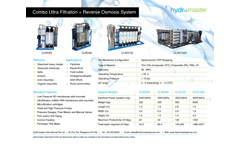 Model CLR - Combo Ultra Filtration + Reverse Osmosis System Brochure