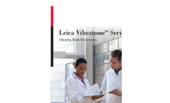 Leica - Model VT1000 S - Vibrating Blade Microtomes System Brochure
