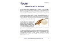 FT-NIR Analysis of Rice Application Note - Brochure