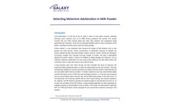 Detecting Melamine Adulteration in Milk Powder - Brochure