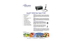 Galaxy Scientific- Model QuasIR- 2000 - Fiber Optic FT-NIR Spectrometer for Lab, Process and Field- Brochure
