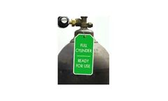Hibiscus - Gas Cylinder Hazard Tags