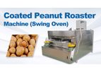 Taizy - Model TZ - Coated peanut roaster machine  | industrial swing type baking oven