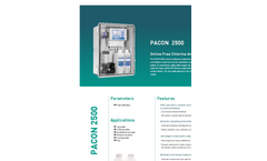 Pacon - Model DPD- 2500 - Online Chlorine Analyzer Brochure