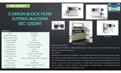 Second RO Tech - Model SEC-202TM - PP and ACF filter rolling machine