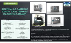 Second RO Tech - Model SEC-3860WT - RO element edges trimming machine