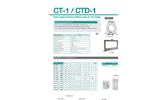 Fanox - Model CT1/CTD1 - Toroidal Transformers Brochure