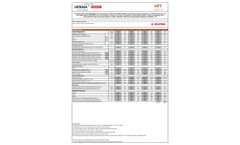 Hitema - Model HFT Series - Air to Water Reversible Heat Pump - Technical Datasheet