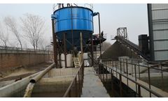 Design of high efficiency sludge thickening tank