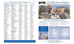 Solar Energy International Annual Report 2005