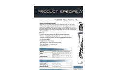 FlowTech - Model LTE - 7086BL - Standard Non-Belted Full Body Harness Brochure