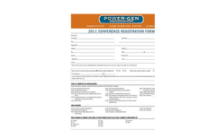 Power-Gen International 2011 - Attendee Registration Form